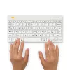 Tastiera ergonomica R-Go Tools R-Go Compact Break, tastiera compatta con software per pause, QWERTY (NORDIC), Bluetooth, bianco