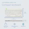 Tastiera ergonomica R-Go Tools R-Go Compact Break, tastiera compatta con software per pause, QWERTY (NORDIC), Bluetooth, bianco