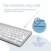 Tastiera ergonomica R-Go Tools R-Go Compact Break, tastiera compatta con software per pause, QWERTY (NORDIC), Bluetooth, bianco