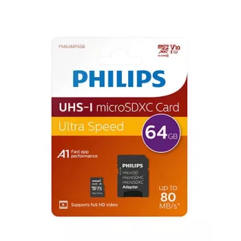 Philips FM64MP45B/00 scheda di memoria 64 GB MicroSDXC UHS-I Class 10
