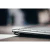 BakkerElkhuizen UltraBoard 950 BE Azerty, Mini, con filo, USB, switch a forbice, AZERTY, grigio chiaro, bianco