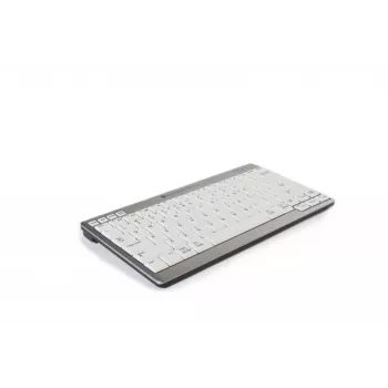 BakkerElkhuizen UltraBoard 950 Wireless US Qwerty, Mini, senza fili, Bluetooth, switch a forbice, QWERTY, grigio chiaro, bianco