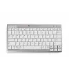 BakkerElkhuizen UltraBoard 950 Wireless US Qwerty, Mini, senza fili, Bluetooth, switch a forbice, QWERTY, grigio chiaro, bianco