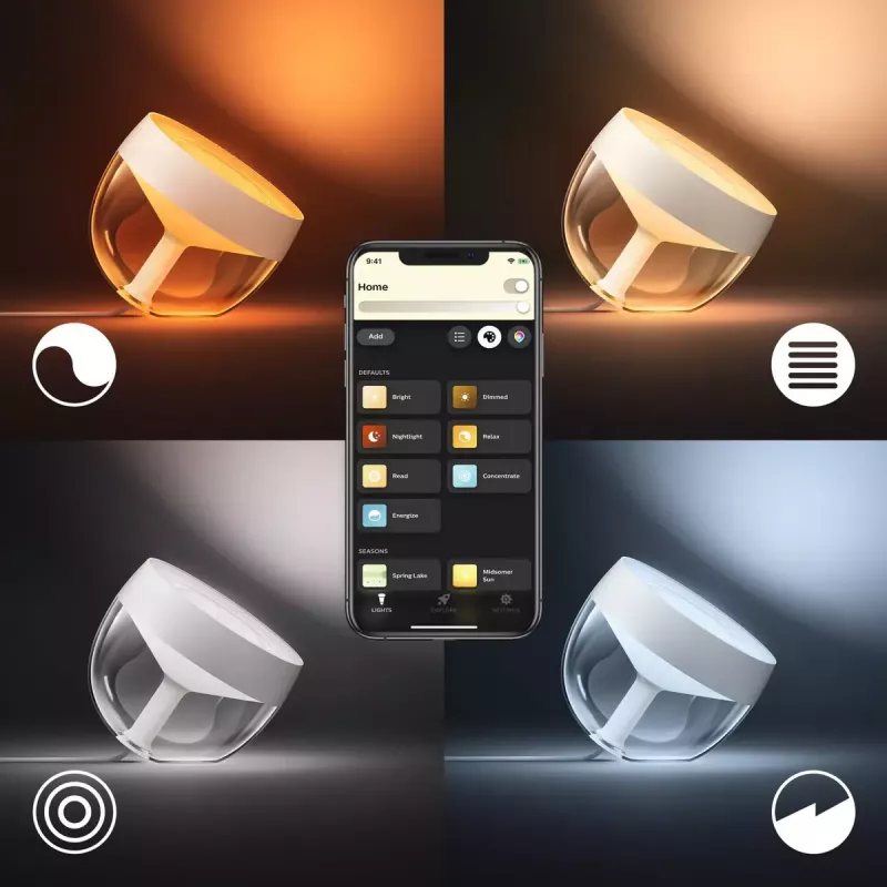 Lampada da tavolo smart Philips Hue White and Colour Ambience Iris