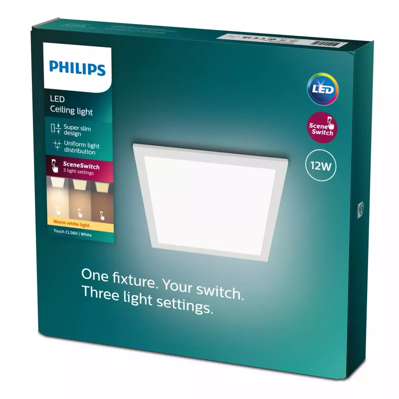 Plafoniera Philips Functional Panel 12 W LED quadrata 300×300×42 mm, bianco