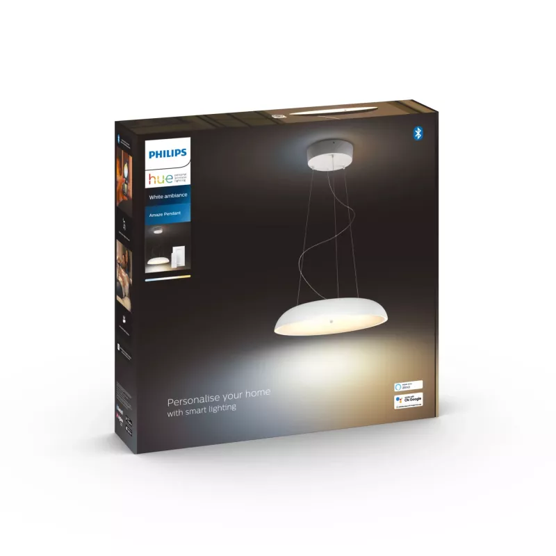 Lampada a sospensione smart Philips Hue White Ambience Amaze – Bluetooth, 24 V, 434 × 77 mm, bianco