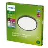 Plafoniera Philips Superslim 15W LED, 4000K, IP54, 250×250 mm, nero/bianco