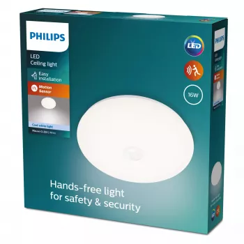 Plafoniera Philips Functional Mauve 16 W LED, rotonda 320×72 mm, bianco, LED non sostituibili