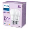 Philips Bulb 100W A67 E27 x2, 13 W, 100 W, E27, 1521 lm, 15000 h, bianco freddo