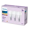 Philips Candle 40W P45 E14 x3, 4,9 W, 40 W, E14, 470 lm, 15000 h, bianco caldo