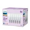 Philips Candle 40W P45 E14 x6, 4,9 W, 40 W, E14, 470 lm, 15000 h, bianco caldo