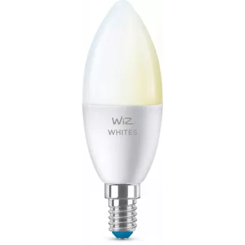 WiZ Candle 40 W C37 E14 2 pezzi, lampadina intelligente, Wi-Fi/Bluetooth, bianco, Wi-Fi 4 (802.11n), 802.11b, 802.11g, LED, E14