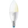 WiZ Candle 40 W C37 E14 2 pezzi, lampadina intelligente, Wi-Fi/Bluetooth, bianco, Wi-Fi 4 (802.11n), 802.11b, 802.11g, LED, E14