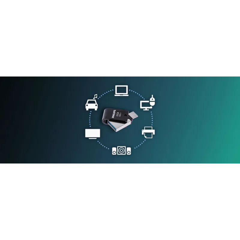 Philips FM32DC152B/00 chiavetta USB 32 GB USB Type-C 3.2 Gen 1 (3.1 Gen 1) nero