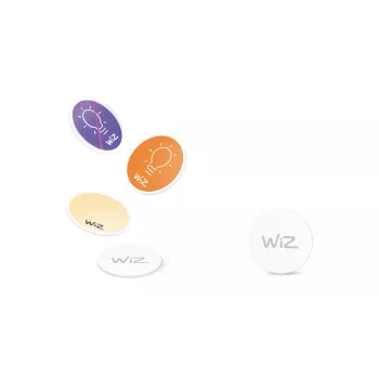 WiZ NFC Tag 4 pezzi, wireless, NFC, bianco, IP20, plastica, non richiesto