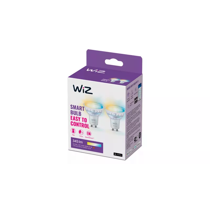 Lampadina smart WiZ Spot 50 W PAR16 GU10 Wi-Fi Bluetooth GU10