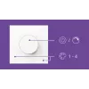 WiZ Smart Dial Switch Philips wireless Wi-Fi bianco batteria 5V