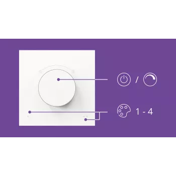 WiZ Smart Dial Switch Philips wireless Wi-Fi bianco batteria 5V