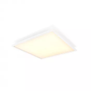 Philips Aurelle pannello quadrato, plafoniera smart, Bluetooth/Zigbee, bianco, LED, alluminio, variabile