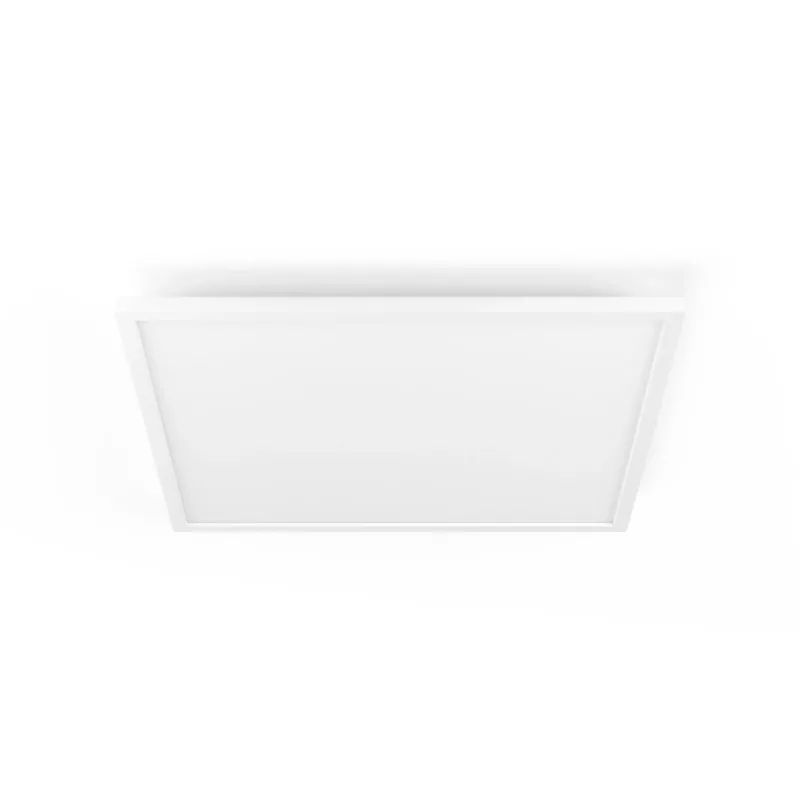 Philips Aurelle pannello quadrato, plafoniera smart, Bluetooth/Zigbee, bianco, LED, alluminio, variabile
