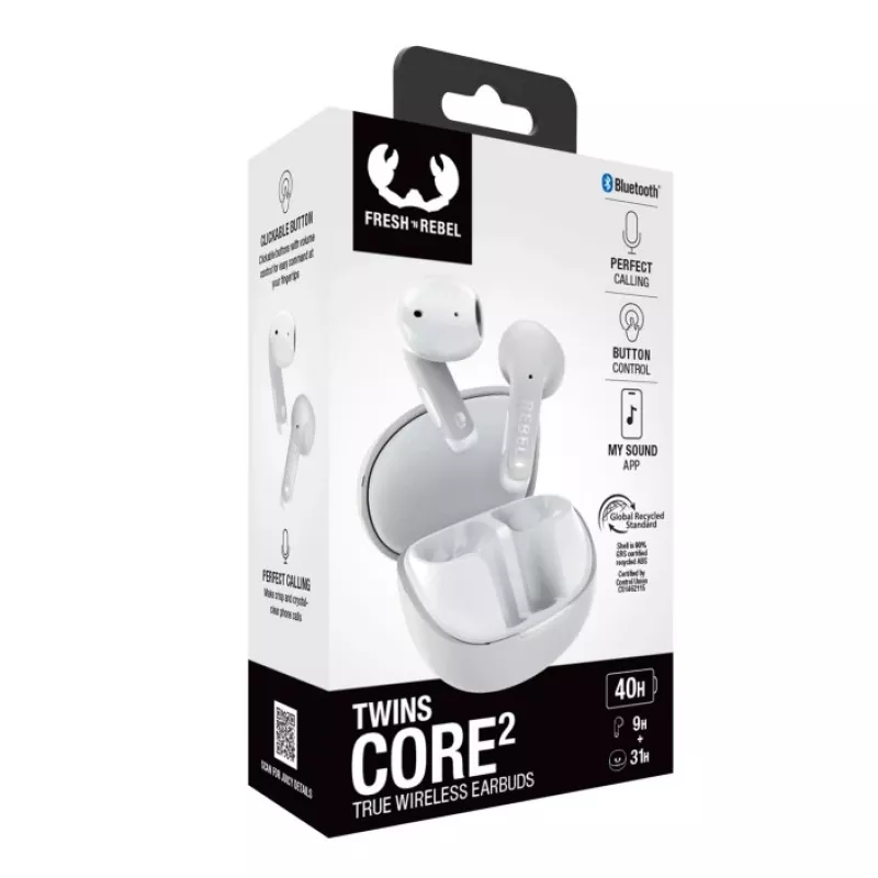 Hama Twins Core 2 headset True Wireless Stereo (TWS) cuffie in-ear telefonia/musica USB Type-C Bluetooth grigio