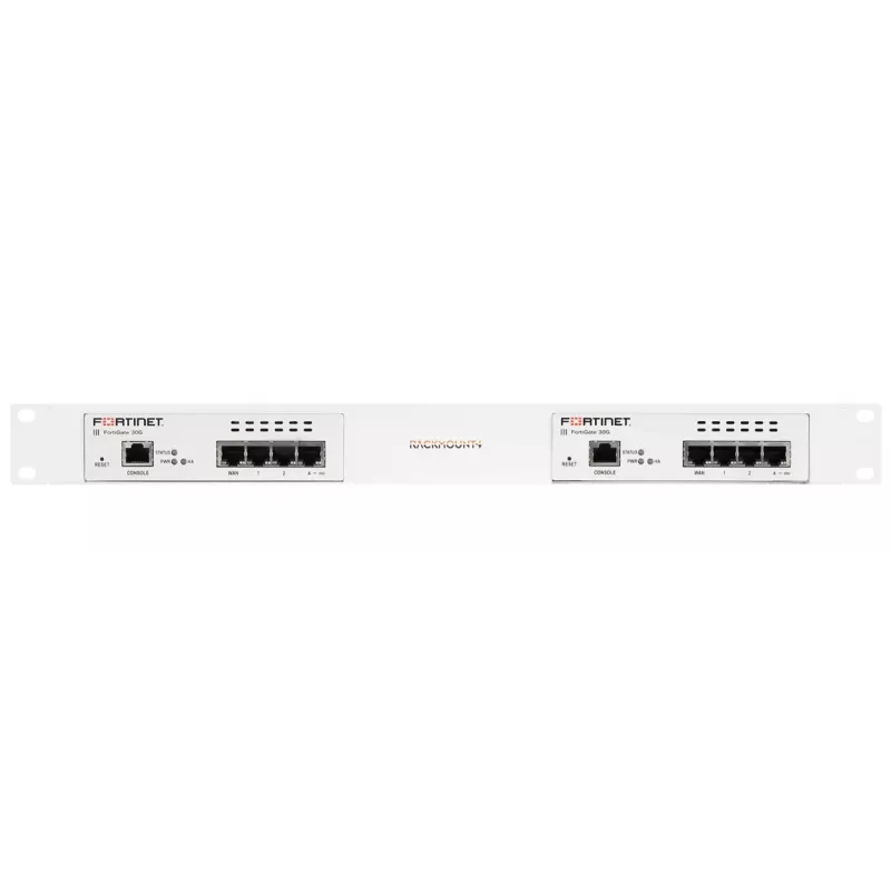 Rackmount IT 1U per rack per FortiGate serie 30G RM-FR-T28 — 1U, kit guide anteriori