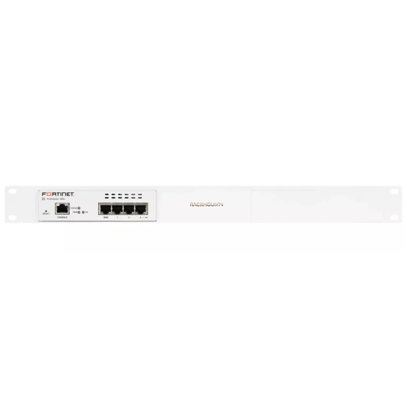 Rackmount IT 1U per rack per FortiGate serie 30G RM-FR-T28 — 1U, kit guide anteriori
