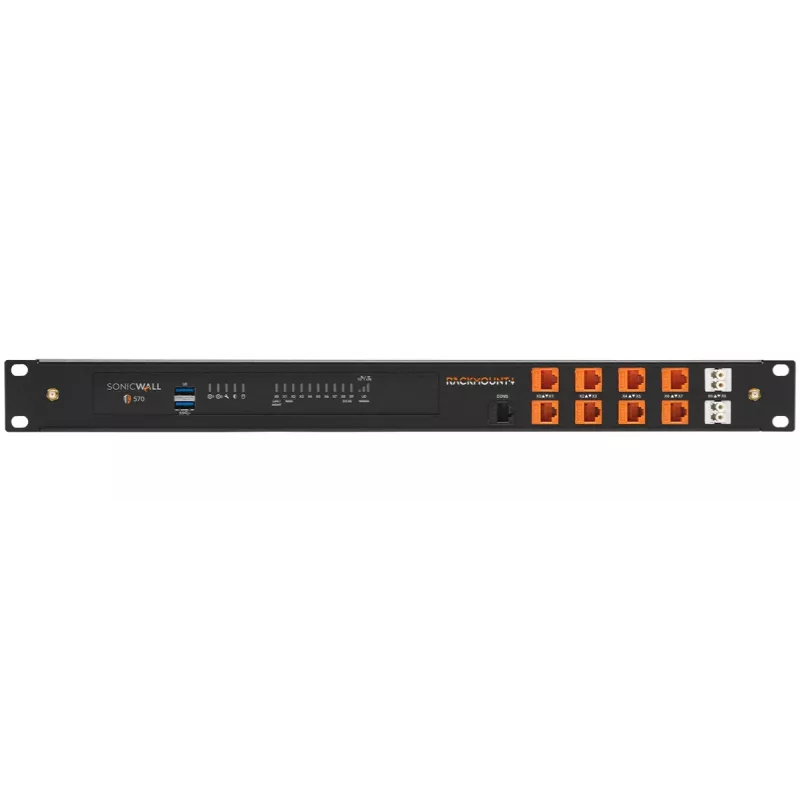 Rackmount IT kit per rack per SonicWall TZ570W RM-SW-T12 1U – montaggio su rack 1U compatibile