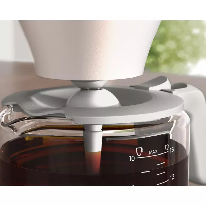 Philips Cafe Gourmet HD5416/00 macchina da caffè a filtro con caraffa in vetro, bianco