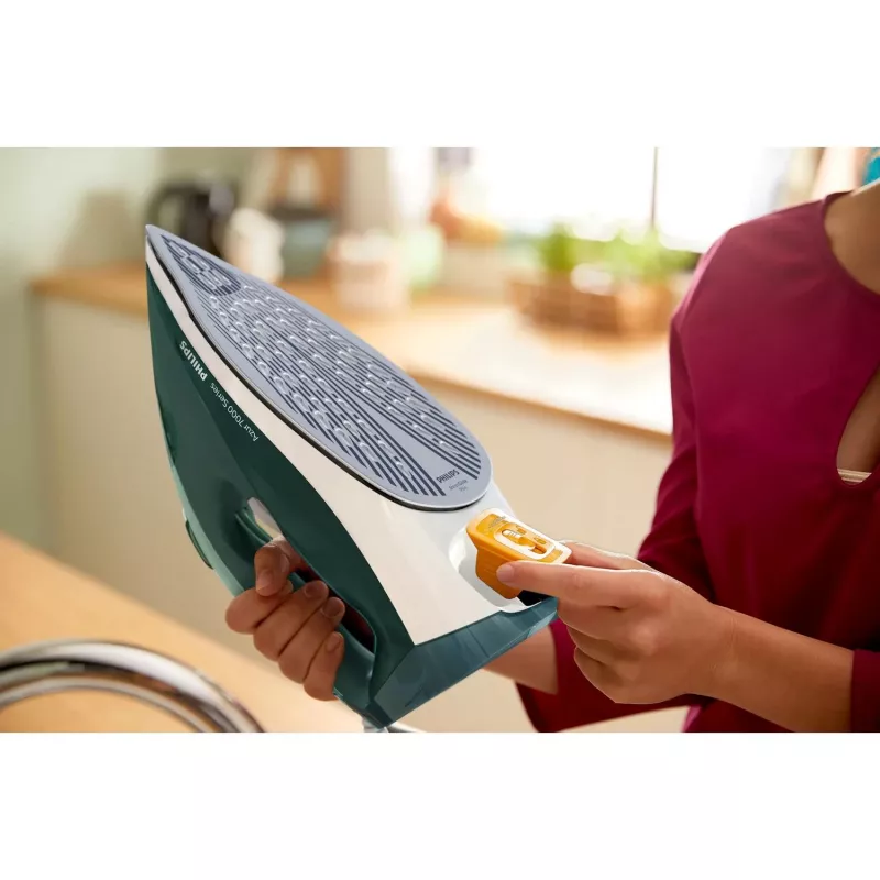 Philips 7000 series DST7031/70 Ferro da stiro ferro da stiro a vapore piastra SteamGlide Plus 2800 W verde, color menta