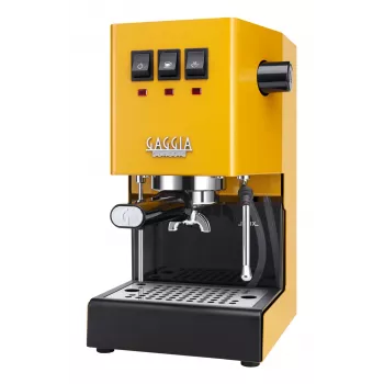 Macchina per espresso Gaggia Classic Evo E24 — macchina per espresso compatta per la casa, gialla