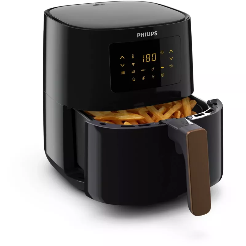 Friggitrice ad aria calda Philips HD9255/80 — 4,1 l, 1400 W, comandi touch, nera