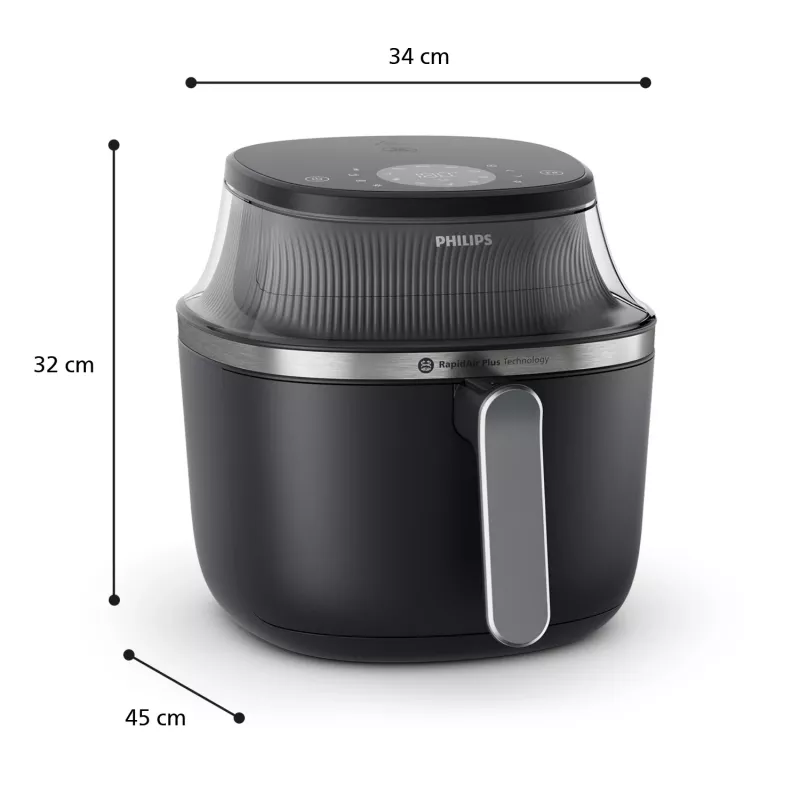 Friggitrice ad aria calda Philips 3000 Series Ovi XL NA341/00 – friggitrice ad aria calda da tavolo RapidAir Plus