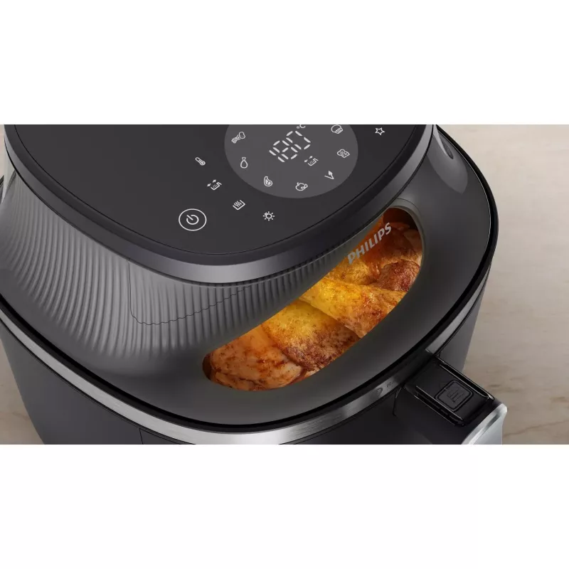 Philips 3000 series NA331/00 Friggitrice singola 6,2 L a colonna 1700 W friggitrice ad aria calda nera, argento