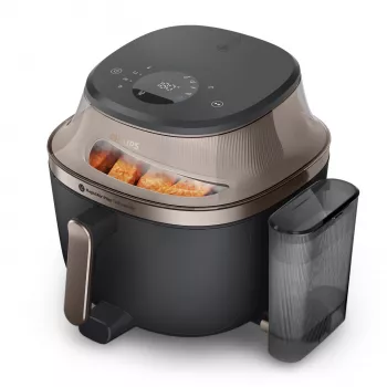 Philips 5000 series NA547/07 Friggitrice singola 7,2 L a colonna 2000 W friggitrice ad aria calda nera, oro