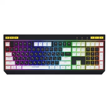Tastiera HATOR Icefall Gaming USB QWERTY US English nero RGB LED