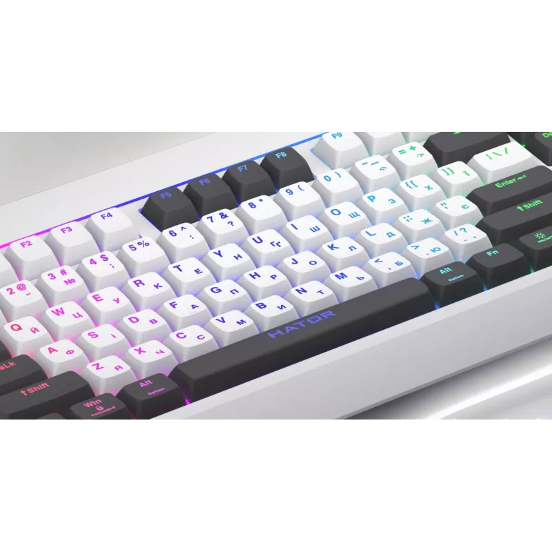 Tastiera HATOR Icefall Gaming USB QWERTY US English nero RGB LED