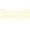 Tastiera HATOR Icefall Gaming USB QWERTY US English bianco Full-Size RGB LED