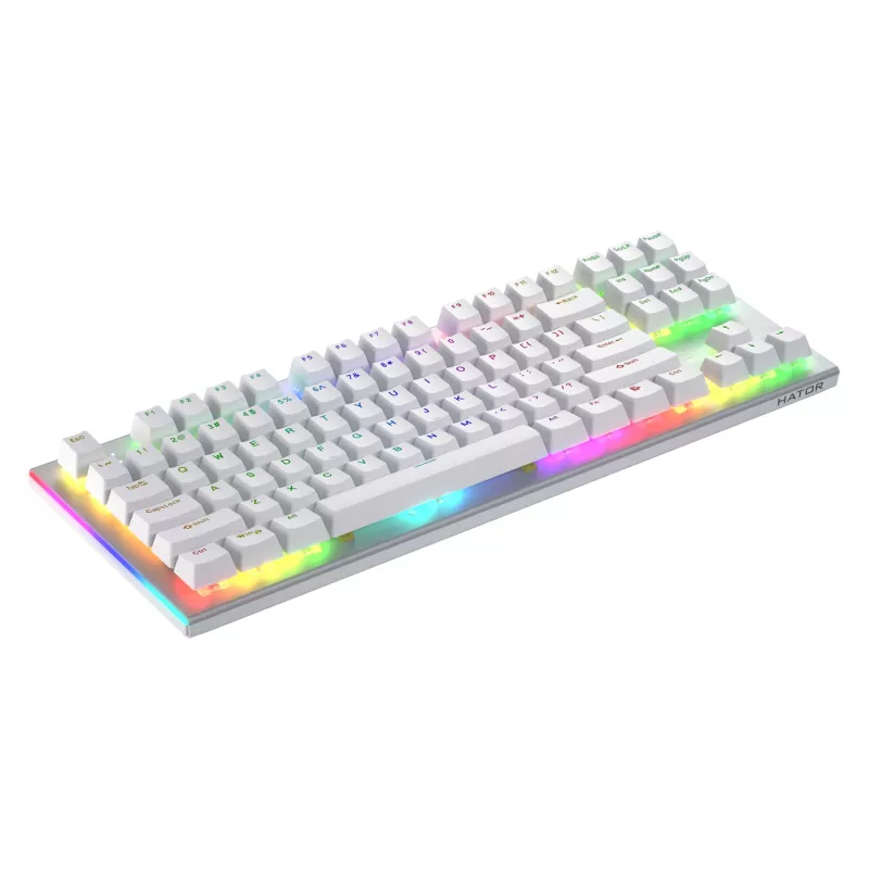 Tastiera HATOR Gravity X TKL Gaming USB QWERTY US English bianco