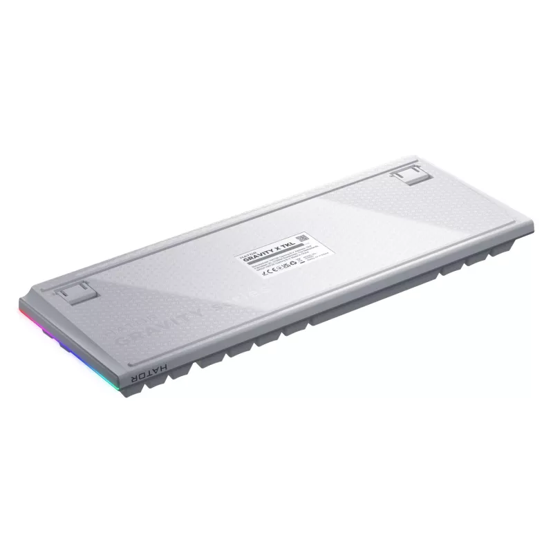 Tastiera HATOR Gravity X TKL Gaming USB QWERTY US English bianco