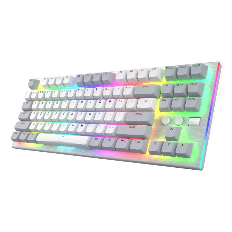 Tastiera HATOR Gravity TKL Gaming USB QWERTY US English bianco