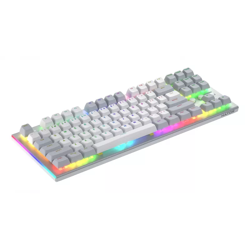 Tastiera HATOR Gravity TKL Gaming USB QWERTY US English bianco