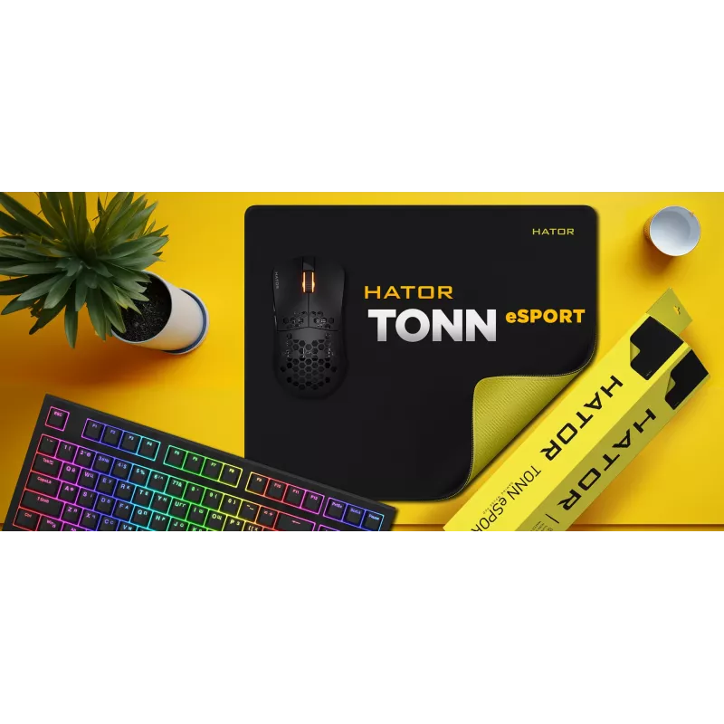 Tappetino per mouse Gaming HATOR Tonn eSport nero