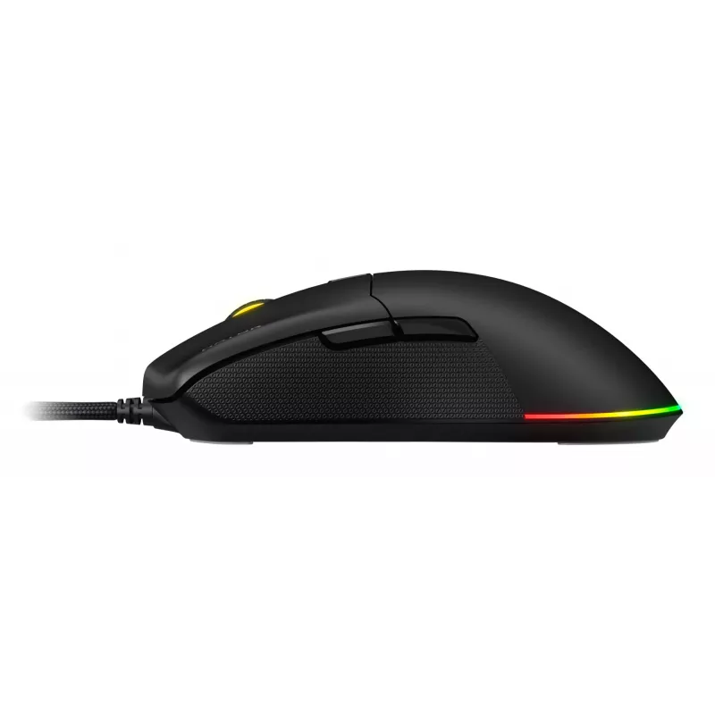 HATOR Pulsar 3, nero – switch ottici gialli 100M PixArt PMW 3311 (HTM610)