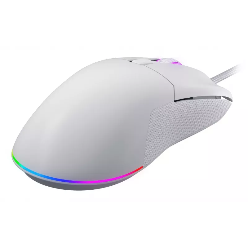 Mouse HATOR Pulsar 3 ottico giallo 12000 DPI 6 pulsanti bianco