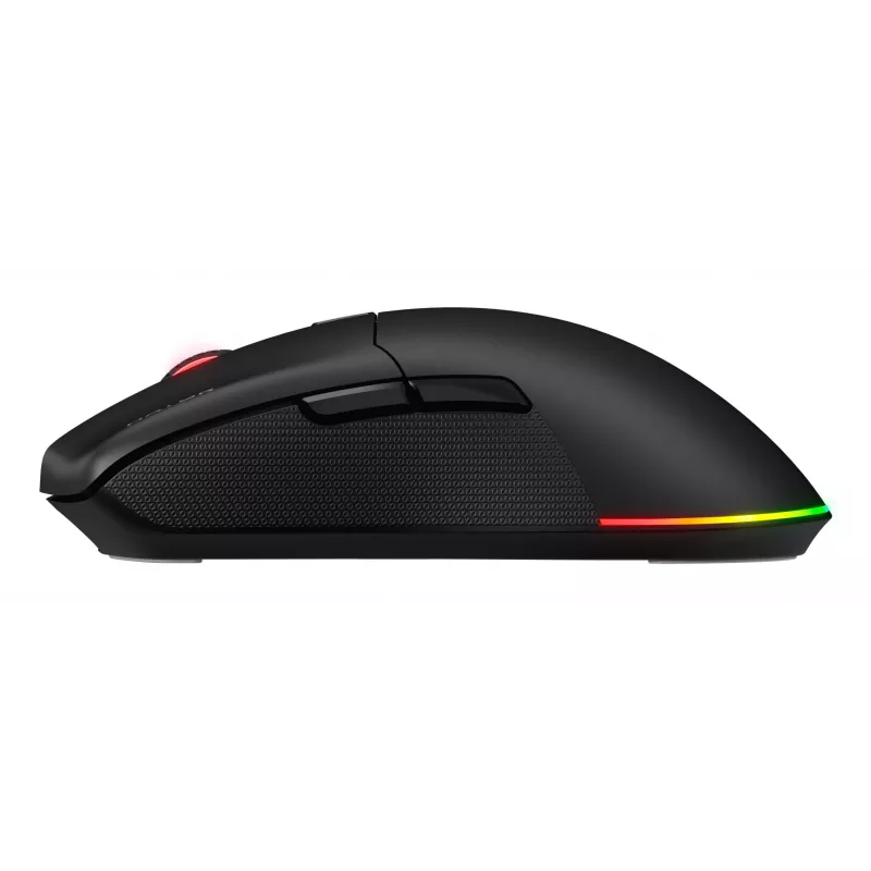 HATOR Pulsar 3 Wireless, nero - switch ottici gialli 100M PixArt PMW 3311 (HTM630)