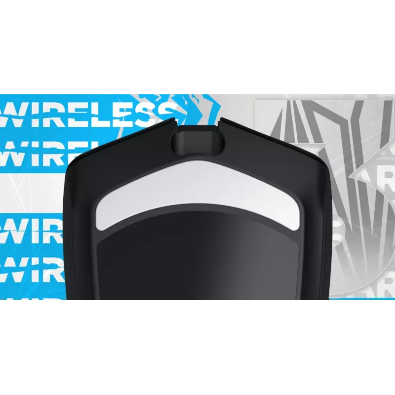 HATOR Pulsar 3 Wireless, nero - switch ottici gialli 100M PixArt PMW 3311 (HTM630)