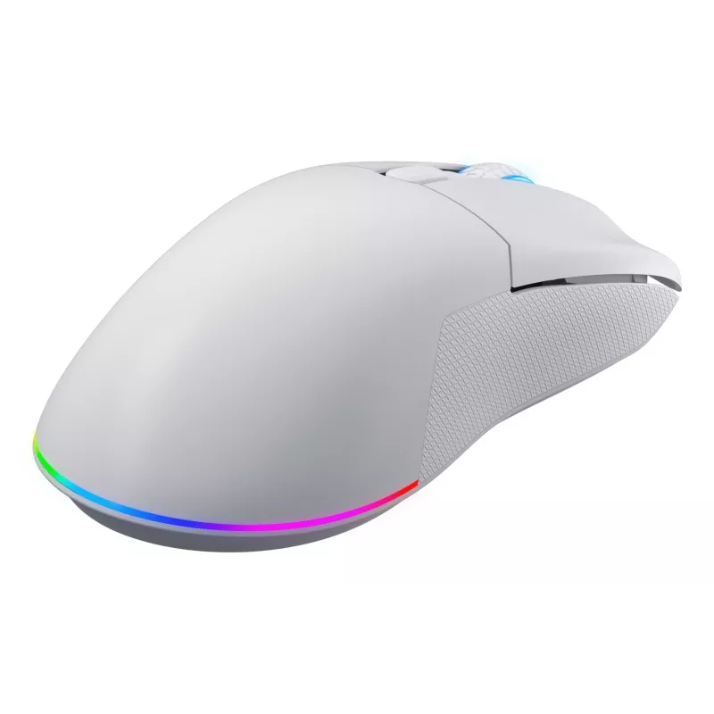 HATOR Pulsar 3 Wireless, bianco - switch ottici gialli 100M PixArt PMW 3311 (HTM631)
