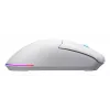 HATOR Pulsar 3 Wireless, bianco - switch ottici gialli 100M PixArt PMW 3311 (HTM631)