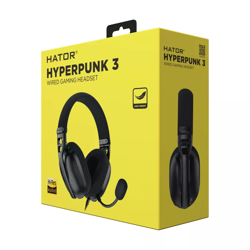 Cuffie HATOR Hyperpunk 3 con filo in-ear Gaming nero